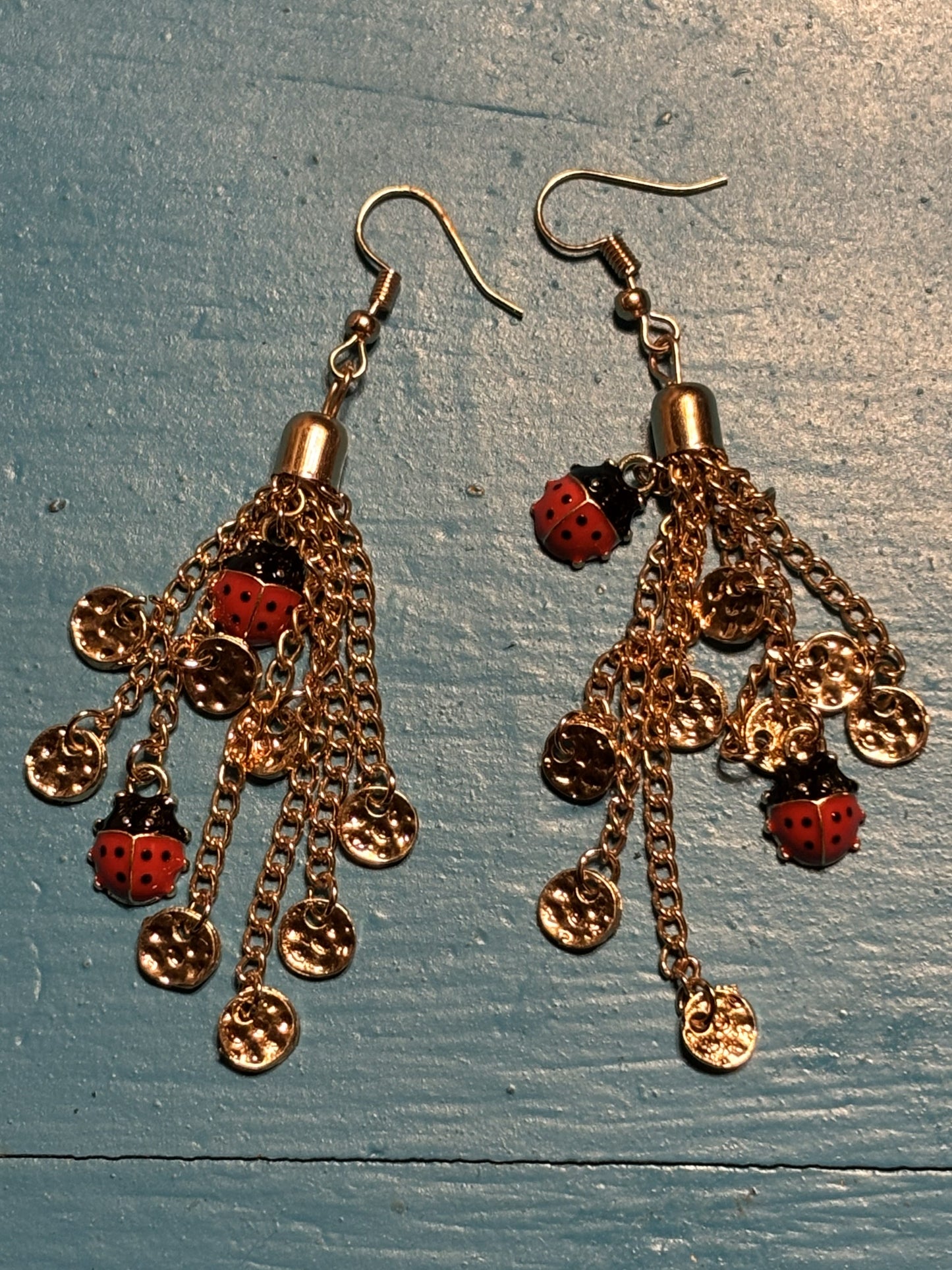 Ladybug Cascade Earrings