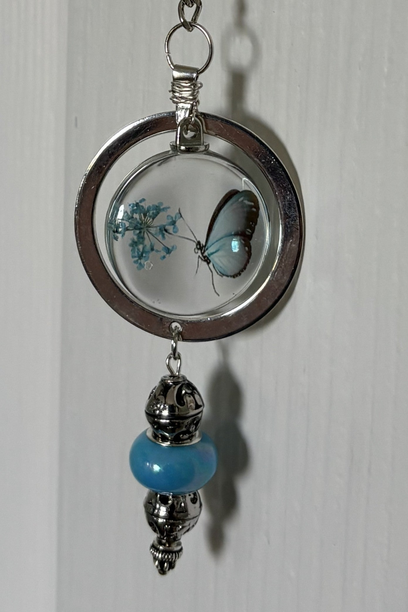 Blue Butterfly Single Strand: Calm and Clarity