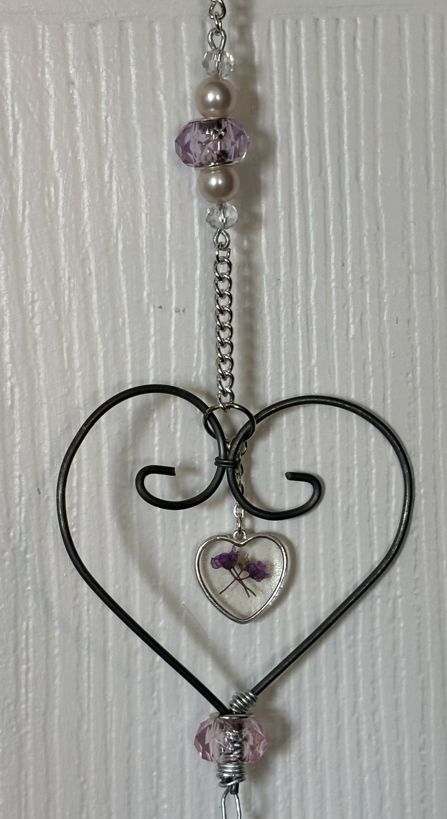 Rustic Valentine Wire Heart — Blush Pink