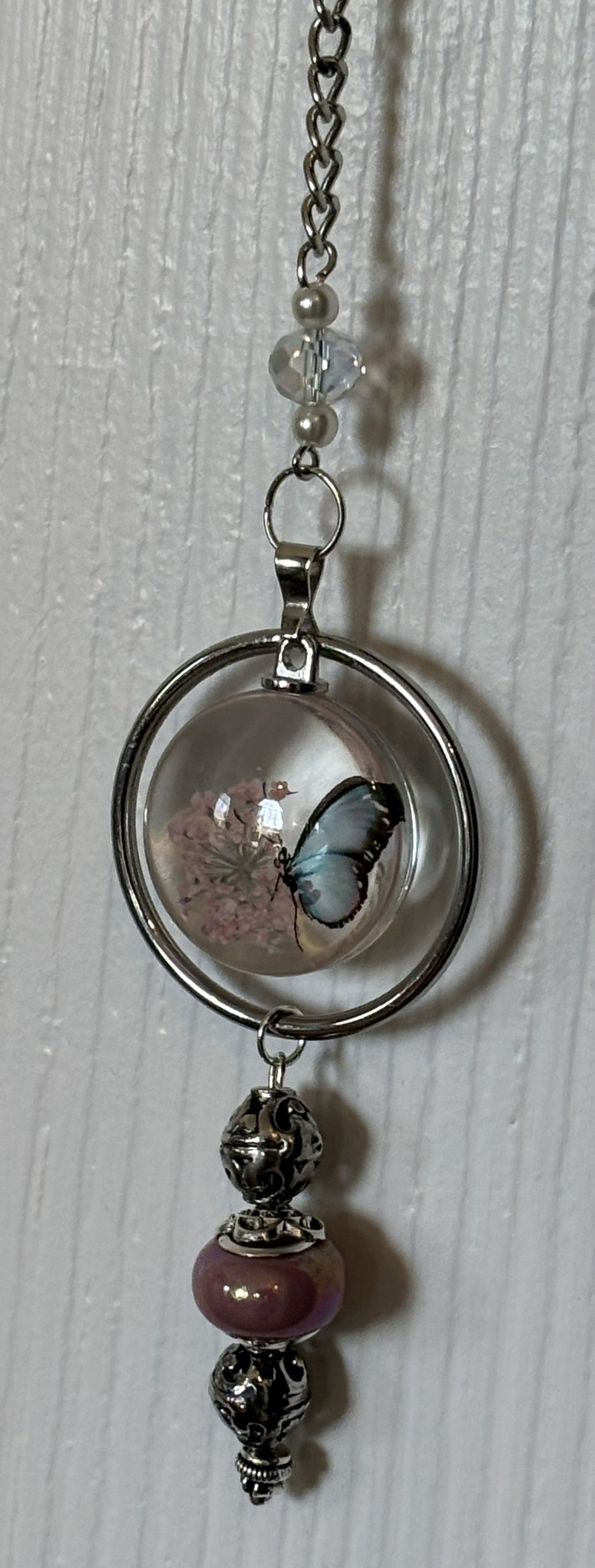 Pink Butterfly Single Strand: Compassion and Connection